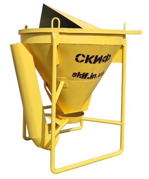 Бункер бадья для бетону Скіф 2 куба БК &ndash; 1 (з капюшоном)  000101 фото